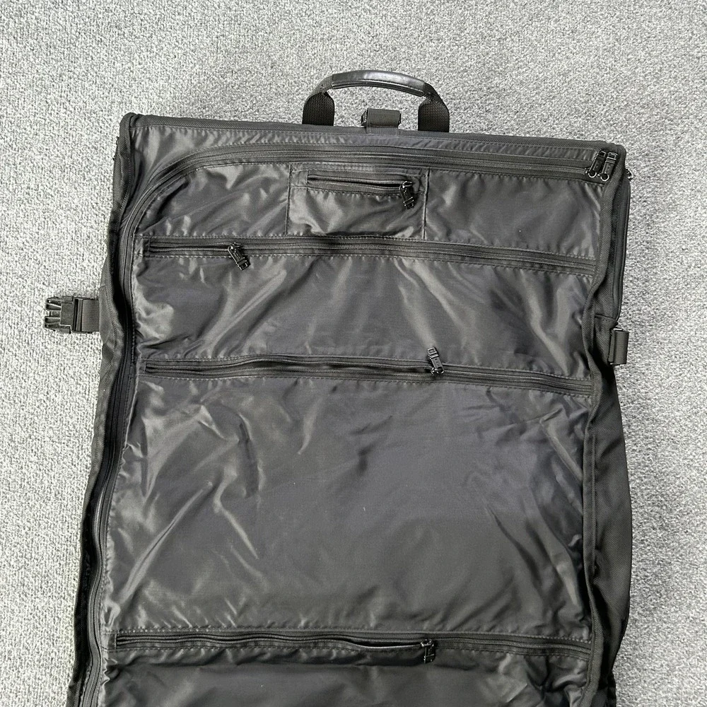 Tumi Garment Bag‎ Black Ballistic Nylon Travel Suit Carrier Soft Case Luggage
